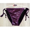 bikini violet métallisé, maillot glamour brillant, Lagon Bleu purple