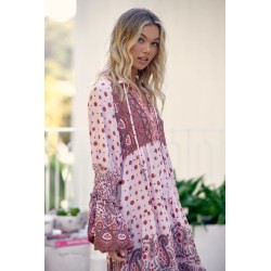 robe bohème, robe longue/mi-longue, robe bohème fleurie, robe élégante