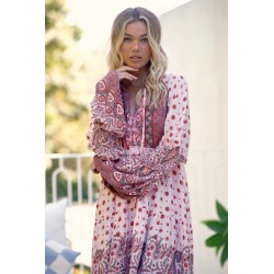 robe bohème, robe longue/mi-longue, robe bohème fleurie, robe élégante