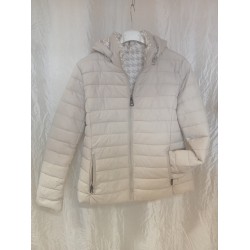 Manteau réversible femme, chaud et élégant, beige ou pied-de-poule