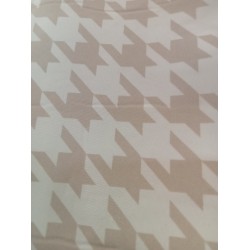 Manteau réversible femme, chaud et élégant, beige ou pied-de-poule