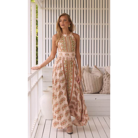 Robe jaase, robe dos nu, dos nu orange, robe orange